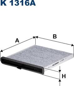 Filtron K1316A - Filter, interior air www.parts5.com