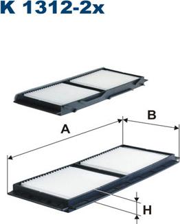 Filtron K1312-2x - Filter, zrak notranjega prostora www.parts5.com