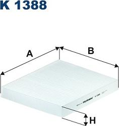 Filtron K 1388 - Filtro, aire habitáculo www.parts5.com