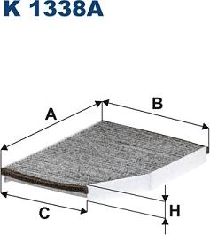 Filtron K1338A - Filter, interior air parts5.com