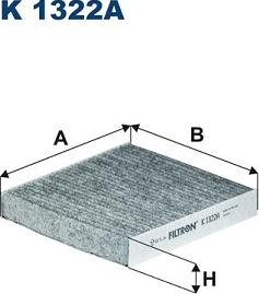 Filtron K1322A - Filtre, kabin havası www.parts5.com