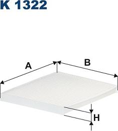 Filtron K1322 - Фильтр воздуха в салоне www.parts5.com