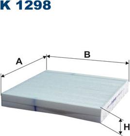 Filtron K1298 - Filtr, wentylacja przestrzeni pasażerskiej www.parts5.com