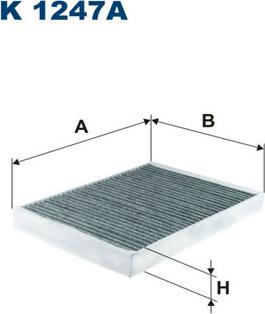 Filtron K1247A - Filtru, aer habitaclu www.parts5.com