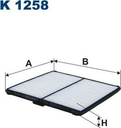 Filtron K1258 - Filter, interior air www.parts5.com