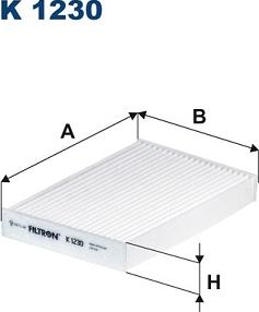 Filtron K1230 - Filter, interior air www.parts5.com