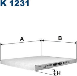 Filtron K1231 - Filter, interior air www.parts5.com