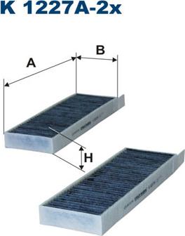 Filtron K1227A-2x - Filtro, aire habitáculo www.parts5.com