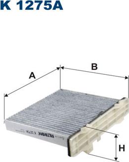 Filtron K1275A - Filter vnútorného priestoru www.parts5.com