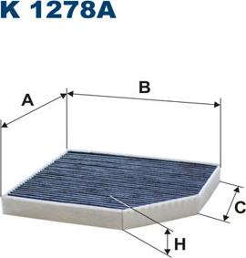 Filtron K1278A - Filtre, kabin havası www.parts5.com