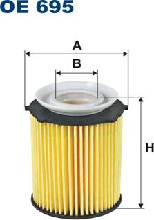 Filtron OE695 - Filtre à huile parts5.com