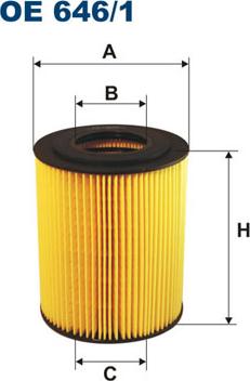 Filtron OE646/1 - Öljynsuodatin www.parts5.com