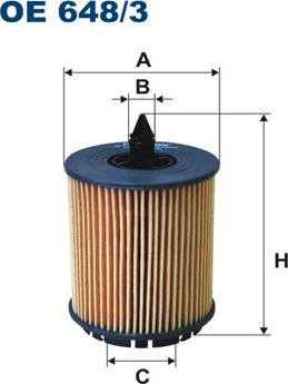 Filtron OE648/3 - Oil Filter parts5.com