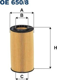 Filtron OE650/8 - Oil Filter www.parts5.com