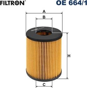 Filtron OE 664/1 - Oil Filter www.parts5.com