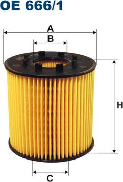 Filtron OE666/1 - Ölfilter www.parts5.com