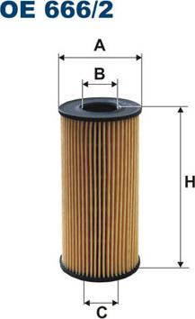 Filtron OE666/2 - Oljni filter www.parts5.com