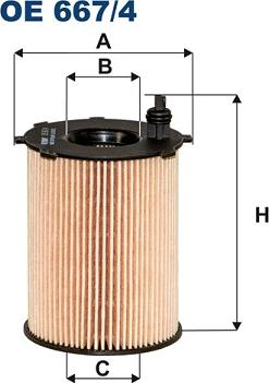 Filtron OE667/4 - Oil Filter parts5.com