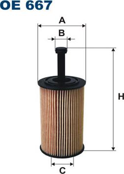 Filtron OE667 - Oil Filter parts5.com