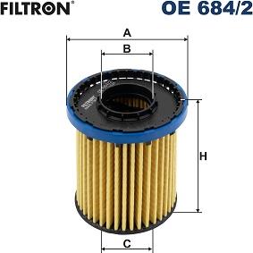 Filtron OE 684/2 - Oil Filter www.parts5.com