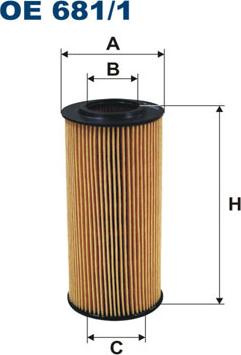 Filtron OE681/1 - Hydraulic Filter, automatic transmission www.parts5.com