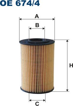 Filtron OE674/4 - Oil Filter www.parts5.com