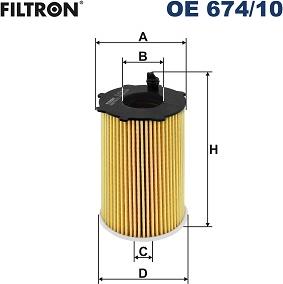 Filtron OE 674/10 - Oil Filter www.parts5.com