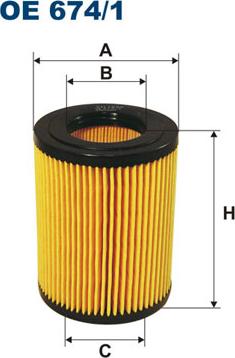 Filtron OE674/1 - Oil Filter www.parts5.com