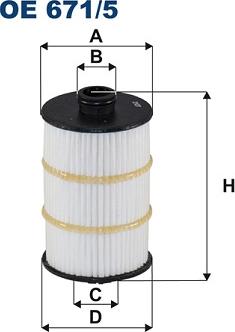 Filtron OE 671/5 - Öljynsuodatin www.parts5.com