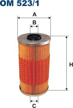 Filtron OM523/1 - Filtro de aceite parts5.com