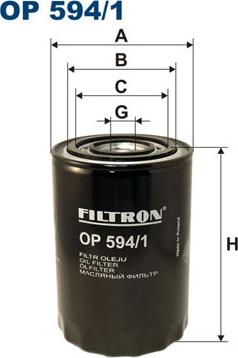 Filtron OP594/1 - Yağ filtresi www.parts5.com