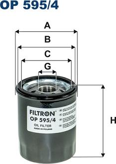 Filtron OP595/4 - Yağ filtresi www.parts5.com