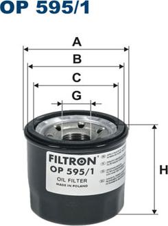 Filtron OP595/1 - Filtr oleju www.parts5.com