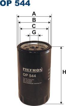 Filtron OP544 - Filtro de aceite www.parts5.com