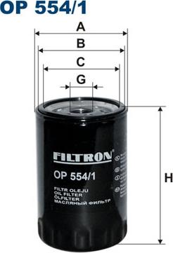 Filtron OP554/1 - Маслен филтър www.parts5.com