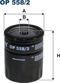 Filtron OP 558/2 - Oil Filter www.parts5.com