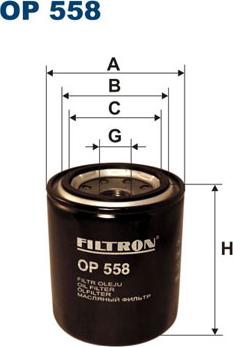 Filtron OP558 - Масляный фильтр www.parts5.com