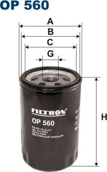 Filtron OP560 - Filtr oleju www.parts5.com