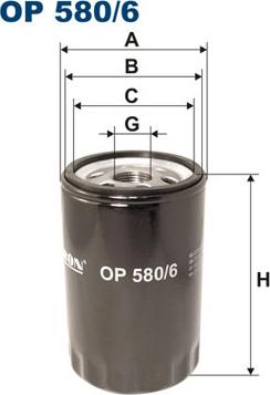 Filtron OP580/6 - Oil Filter www.parts5.com