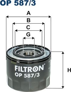 Filtron OP 587/3 - Масляный фильтр www.parts5.com