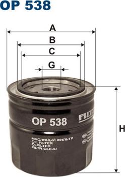 Filtron OP538 - Ölfilter www.parts5.com