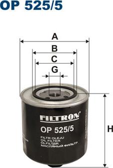 Filtron OP525/5 - Oil Filter www.parts5.com