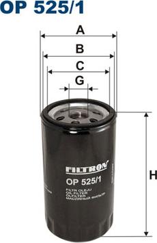 Filtron OP525/1 - Oil Filter www.parts5.com