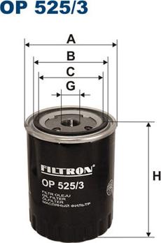 Filtron OP525/3 - Öljynsuodatin www.parts5.com