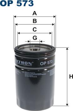 Filtron OP573 - Oil Filter www.parts5.com