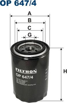 Filtron OP647/4 - Oil Filter www.parts5.com