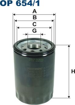 Filtron OP654/1 - Oil Filter parts5.com