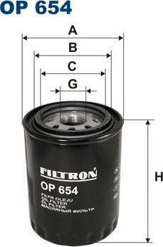 Filtron OP654 - Oil Filter www.parts5.com