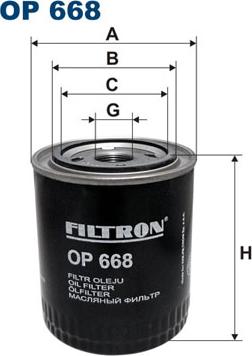 Filtron OP668 - Hydraulic Filter, automatic transmission parts5.com