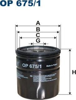 Filtron OP675/1 - Oil Filter www.parts5.com